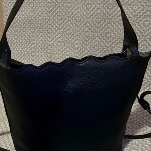 Vince Camuto Black Leather Shoulder Bag